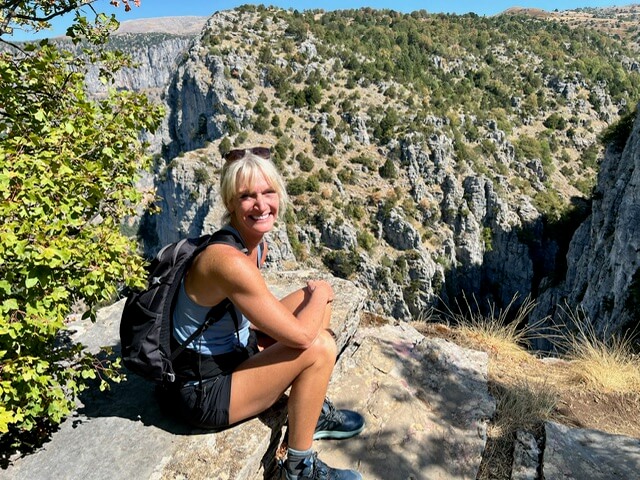 Paige at the mountain